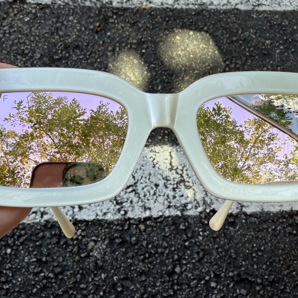 Diff Chic Cream Sunglasses - image 8